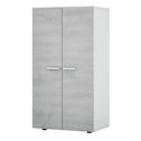 ZAPATERO STAR 6 BALDAS 103X55X36 CM BLANCO / CEMENTO