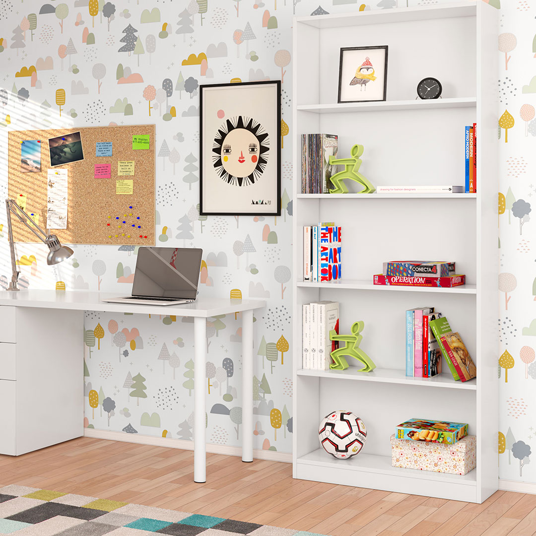 ESTANTERIA 80X201X28 CM BLANCO ARTIK