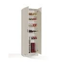 ARMARIO 2 PUERTAS CON ESTANTES 58X180X37 CM BLANCO 