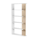 ESTANTERIA LORAS 90X180CM BLANCO ARTIK/ROBLE CANADIAN