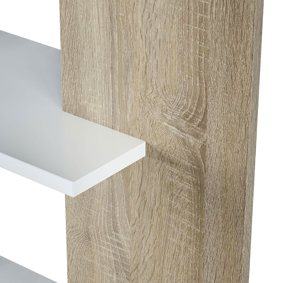 ESTANTERIA LORAS 90X180CM BLANCO ARTIK/ROBLE CANADIAN