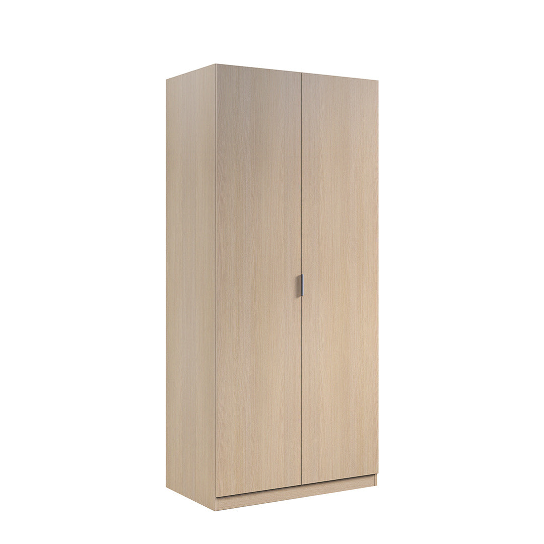 ARMARIO 2 PUERTAS 81X180X52 CM ROBLE