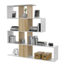 ESTANTERIA 145X145X29 CM BLANCO ARTIK/ROBLE CANADIAN 