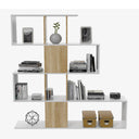 ESTANTERIA 145X145X29 CM BLANCO ARTIK/ROBLE CANADIAN 