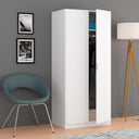ARMARIO 2 PUERTAS 81X180X52 CM BLANCO