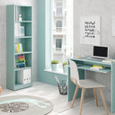 ESTANTERIA ALTA 52x180x25CM VERDE ACQUA