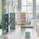 ESTANTERIA ALTA 52x180x25CM VERDE ACQUA