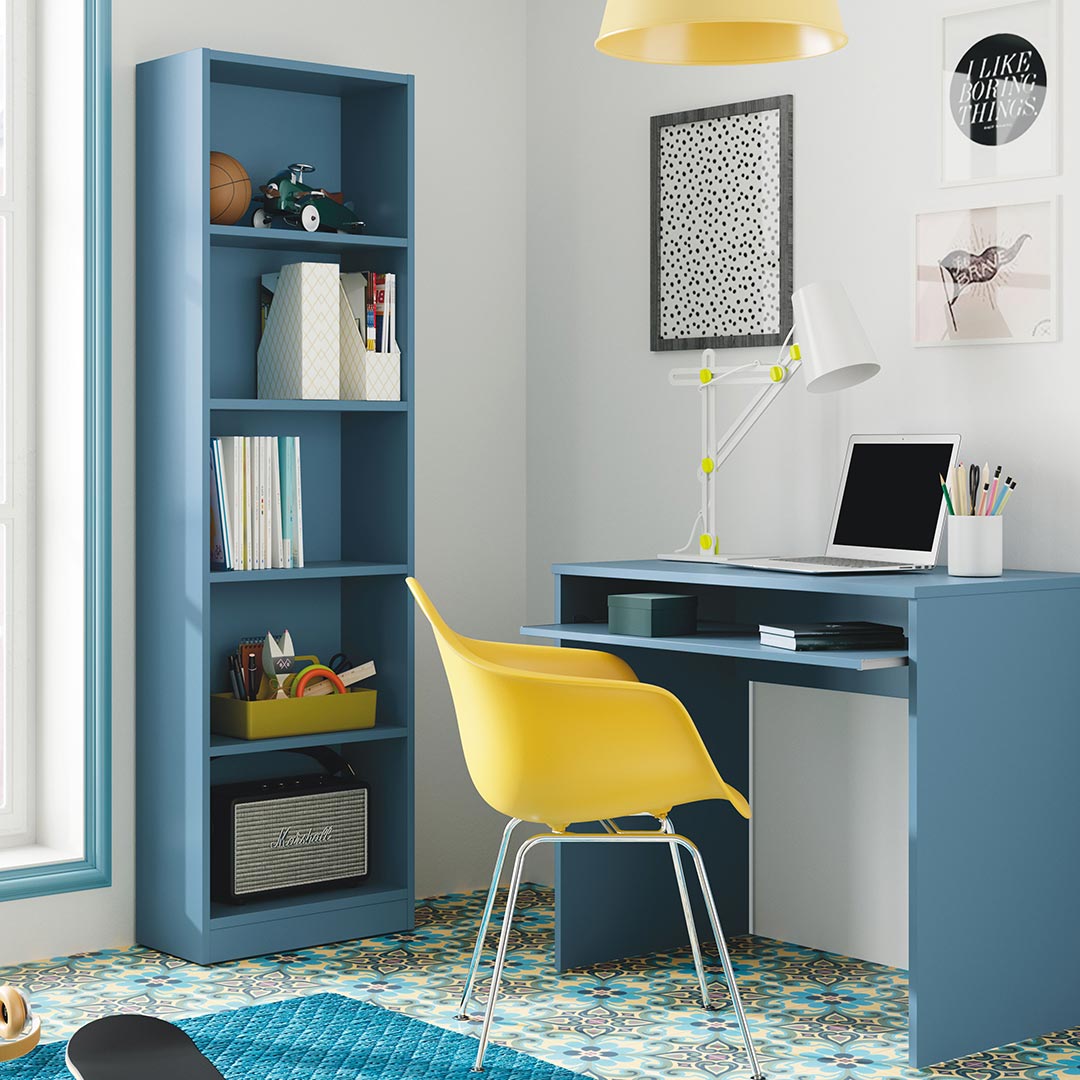 ESTANTERIA ALTA 52x180x25CM AZUL