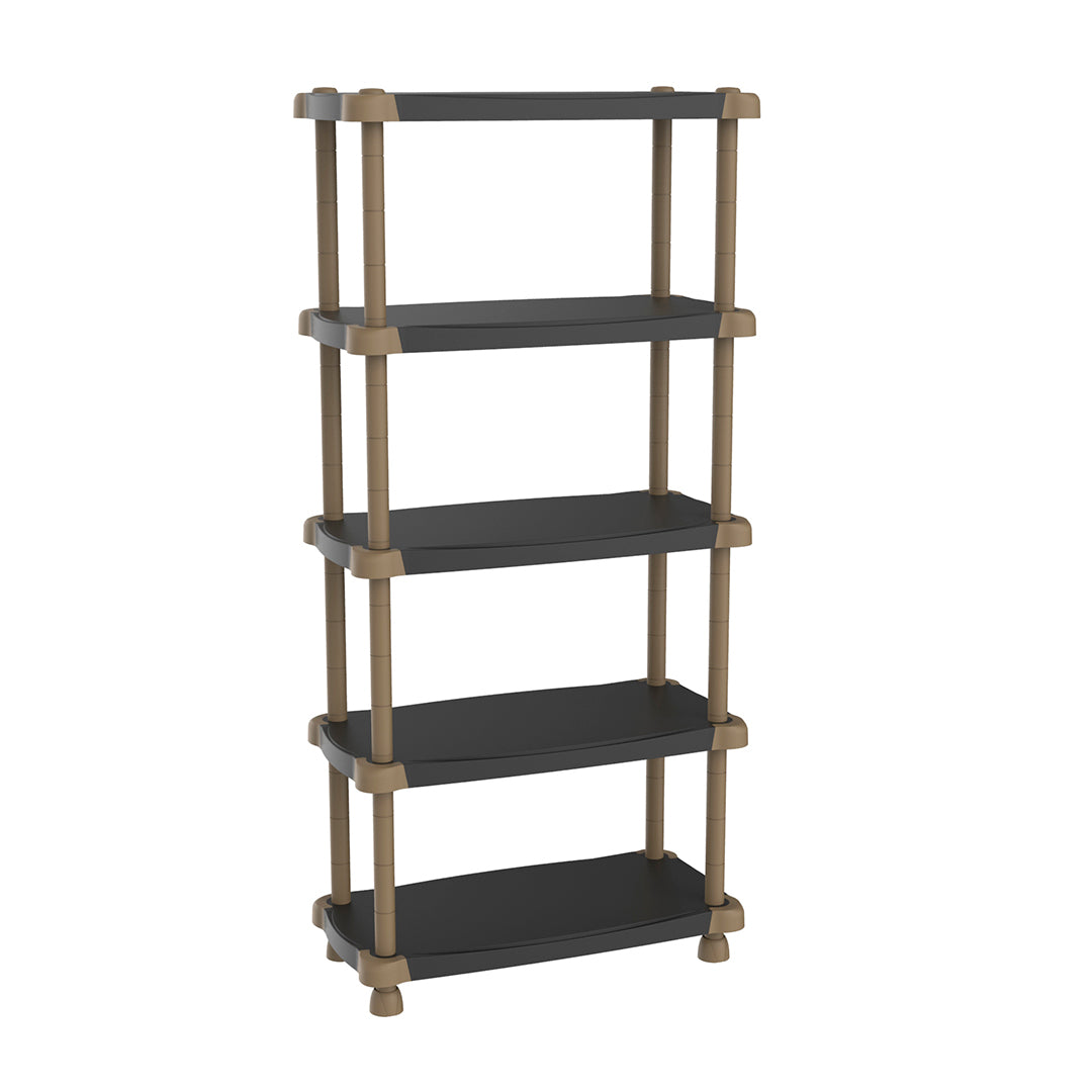 ESTANTERIA 5 ESTANTES DE 88x185x43CM NEGRO