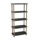 ESTANTERIA 5 ESTANTES DE 88x185x43CM NEGRO