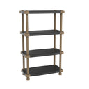 ESTANTERIA 4 ESTANTES DE 88x150x43CM NEGRO