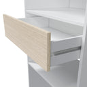 ARMARIO VESTIDOR CON ESTANTERIA 187X158X40 CM ROBLE CANADIAN