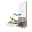 BELHO HALLWAY WITH MIRROR 116X85X29 CM ALASKA OAK / ARTIK WHITE