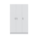 Armario escobero 3 puertas 180x188x37 cm blanco