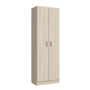 Armario multiusos 2 puertas 180x58x37 cm roble