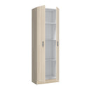 Armario multiusos 2 puertas 180x58x37 cm roble