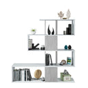 Estantería elf 145x145x28 cm blanco artik y cemento