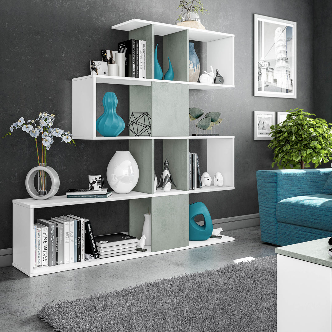 ELF SHELF 145X145X28 CM WHITE ARTIK AND CEMENT 