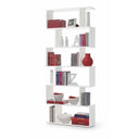 Estanteria alta 192x80x24 cm blanco brillo