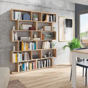 Estantería alta 192 x 80 x 24 cm roble canadian