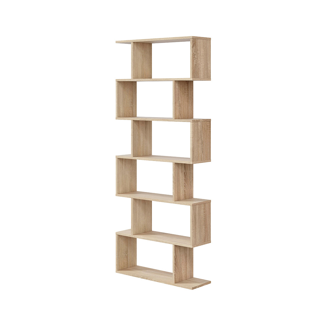 Estantería alta 192 x 80 x 24 cm roble canadian
