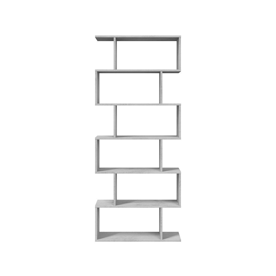 Estanteria alta 192x80x24 cm gris cemento