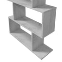 Estanteria alta 192x80x24 cm gris cemento