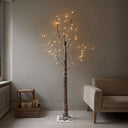 Arbol nevado 48 luces led calida lohja 1.2 m