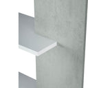 Estantería loras 90x180 cm blanco artik/cemento