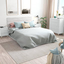 CABEZAL + 2 MESITAS DE NOCHE 3 CAJONES 101X240X33 CM BLANCO ARTIK 