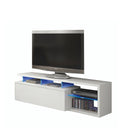 Mueble tv led-tech 150x43x41 cm blanco brillo
