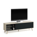 MESA TV 180X54X41 CM ROBLE/GRIS