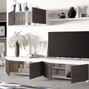 MUEBLE TV CON ESTANTE 200x43x41CM BLANCO ARTIK/OXIDO