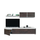 MUEBLE TV CON ESTANTE 200x43x41CM BLANCO ARTIK/OXIDO