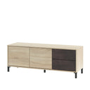 MUEBLE TV URBAN PLUS 130X47X41 CM ROBLE CANADIAN/OXIDO