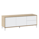 MUEBLE TV URBAN PLUS 2 PUERTAS 45X130X41 ROBLE CANADIAN / BLANCO ARTIK