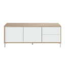 MUEBLE TV URBAN PLUS 2 PUERTAS 45X130X41 ROBLE CANADIAN / BLANCO ARTIK
