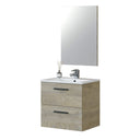 MUEBLE BAÑO CON ESPEJO ATHENA 57X60X45 CM ROBLE ALASKA