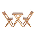 CONJUNTO MESA SILLAS ACACIA 44X51X83 CM