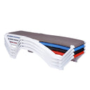 Conjunto andorra 2 tumbonas y mesa blanco y arena