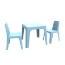 JULIETA CHILDREN'S SET: TABLE AND TWO CHAIRS, BLUE