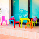 JULIETA CHILDREN'S SET: TABLE AND TWO CHAIRS, RED