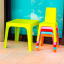 Conjunto Infantil Julieta con mesa y 2 sillas fucsia para niños.