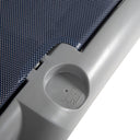 Conjunto Marina con 2 tumbonas y mesa en color blanco y azul, diseño moderno y elegante para exteriores