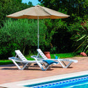 Cojunto master 2 tumbonas y mesa gris antracita