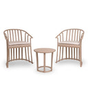 Conjunto de jardín Raff con 2 sillones y mesa en color arena, diseño moderno y elegante para exteriores