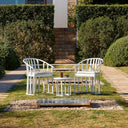 RAFF SET: 2 ARMCHAIRS AND TABLE, BLACK