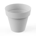 Maceta redonda TES blanco ø22 cm