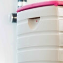 ARMARIO RESINA 1 ESTANTE ROSA 55X38.5X64.5 CM