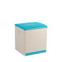 BAÚL RESINA 1 ESTANTE AZUL 60X61X53 CM